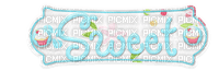 text sweet blue cake - 無料png