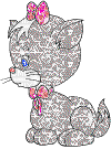 Kitty minou - GIF animé gratuit