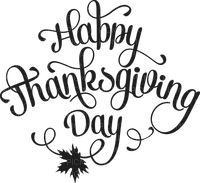 Kaz_Creations Text Happy Thanksgiving Day - PNG gratuit