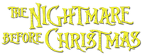 Kaz_Creations The Nightmare Before Christmas Logo Text - бесплатно png