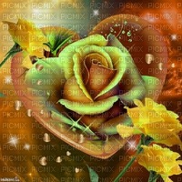 sárga rózsa - PNG gratuit