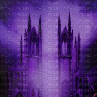 Purple Gothic Cathedral - png ฟรี