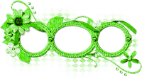Frames.Flowers.Green - Free PNG
