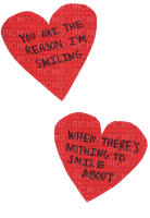 Reason I'm smiling cute red quote [Basilslament] - zdarma png