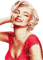 soave woman animated marilyn monroe vintage red - Free animated GIF