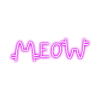 meow text - gratis png