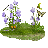 Frühling, Blumen - Zdarma animovaný GIF