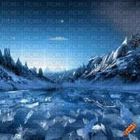 Blue Winter Glacier Landscape - kostenlos png