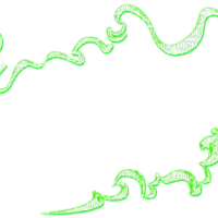 Swirls.Sparkles.Frame.Green - png gratuito