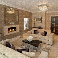 Brown Living Room Background - gratis png