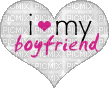 I love my boyfriend - Darmowy animowany GIF