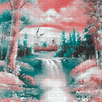 soave background animated autumn fantasy forest - GIF animé gratuit
