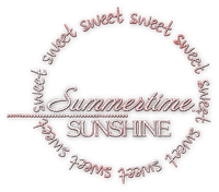 soave text summer sunshine sweet summertime pink - Free PNG