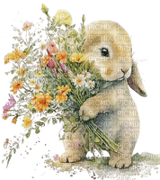 Rabbit.Lapin.Bunny.bouquet.Victoriabea - gratis png