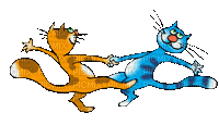 chats dansent - Бесплатный анимированный гифка