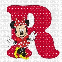 image encre lettre R Minnie Disney edited by me