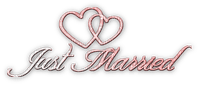 soave text wedding just married  pink - png ฟรี
