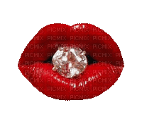 Lip, Lips, Diamond, Diamonds, Red, White, GIF - Jitter.Bug.Girl - GIF animé gratuit