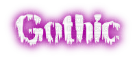 Y.A.M._Gothic text purple - PNG gratuit