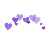 ..:::Hearts Crown Purple:::.. - PNG gratuit