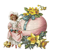 Deco Easter GIF animation fille Alam64 - zdarma png