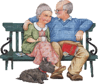 pareja abuelitos  dubravka4 - GIF animado gratis