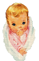 Vintage Baby Bébé Girl Fille child enfant - PNG gratuit