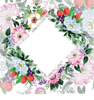 spring frame flowers summer - 無料png