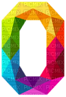 Kaz_Creations Numbers Colourful Triangles 0 - ücretsiz png