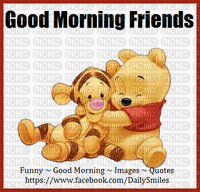 Good Morning Friends Winnie the Pooh - Free PNG