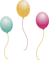 kikkapink deco scrap birthday balloons - бесплатно png