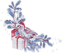 soave deco christmas winter branch bird - Free PNG