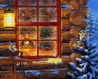 karácsonyi ablak - zadarmo png