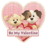 Kaz_Creations Valentine Deco Love Cute Dogs Pups Text - PNG gratuit