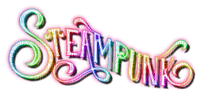 Steampunk.Neon.Text.Rainbow - By KittyKatLuv65 - bezmaksas png