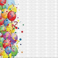 image encre bon anniversaire color effet ballons  edited by me - gratis png