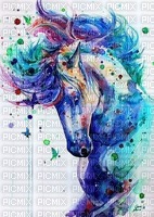 Aquarelle cheval - zdarma png