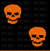 Halloween skulls - Безплатен анимиран GIF