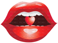 Kaz_Creations Valentine Deco Love Lips Kiss - ücretsiz png