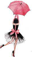 kikkapink fashion woman pink umbrella - 無料png