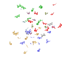 aze papillon tube gif deco glitter animation animé