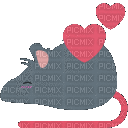 rat love - GIF animado grátis
