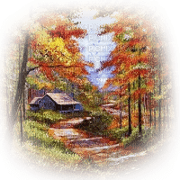 soave background transparent autumn vintage forest - Free PNG