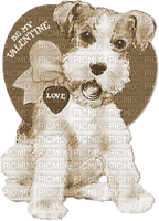 soave valentine deco text heart animals dog heart - png ฟรี
