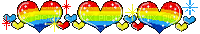 Emo gay pride hearts