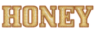 Honey Text Brown Beige - Bogusia - zadarmo png
