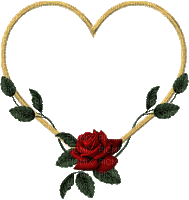 Kaz_Creations Deco Heart Love Flowers - GIF animé gratuit