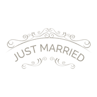 Just Married Text Wedding - Bogusia - ücretsiz png