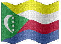 علم جزر القمر - GIF animé gratuit