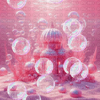 Pink Underwater Palace - GIF animé gratuit